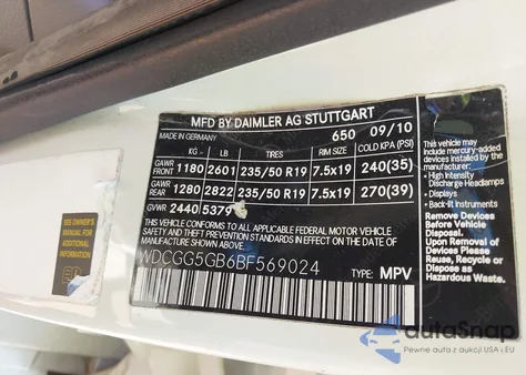 2011 Mercedes-Benz Glk 350 z USA, uszkodzony, nr VIN WDCGG5GB6BF569024